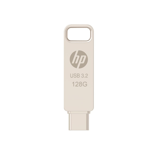 HP 886C 128GB OTG USB Flash Drive 3.2 (Gold)