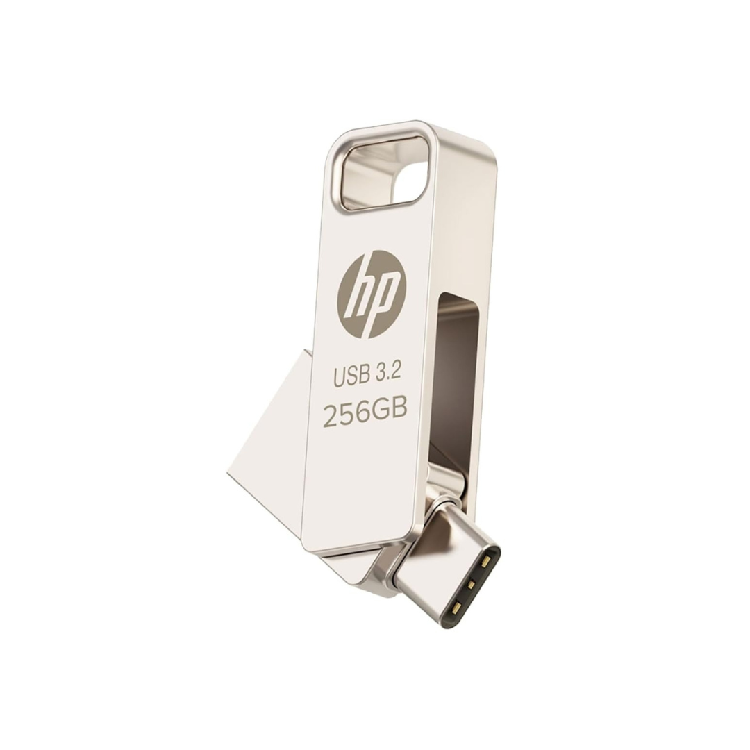 HP 886C 256GB OTG USB Flash Drive 3.2 (Gold)
