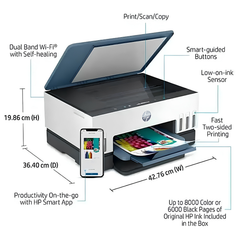 HP Smart Tank 675 Wi Fi All-in-One Printer Duplexer