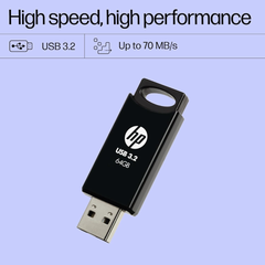HP 712w 64GB USB 3.2 Flash Drive (Black)