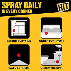 HIT Flying Insect Killer - Mosquito & Fly Killer Spray (200ml) | Lime Fragrance | Instant Kill | Protection from Dengue & Malaria