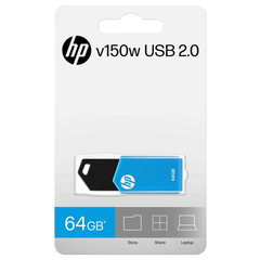 HP v150w 64GB USB 2.0 Flash Drive (Blue)