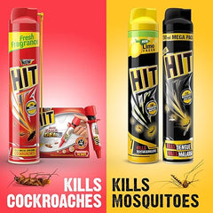 HIT Crawling Insect Killer – Cockroach Killer Spray | Instant Kill | Deep-Reach Nozzle | Fresh Fragrance, 400ml