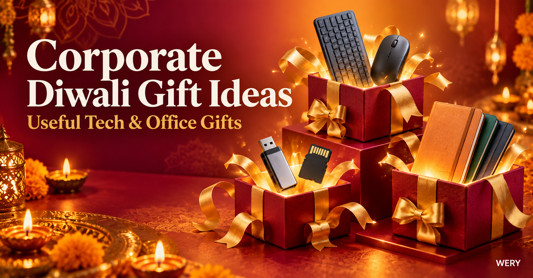 Corporate Diwali gift ideas with useful tech and office gifts