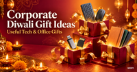 Corporate Diwali gift ideas with useful tech and office gifts