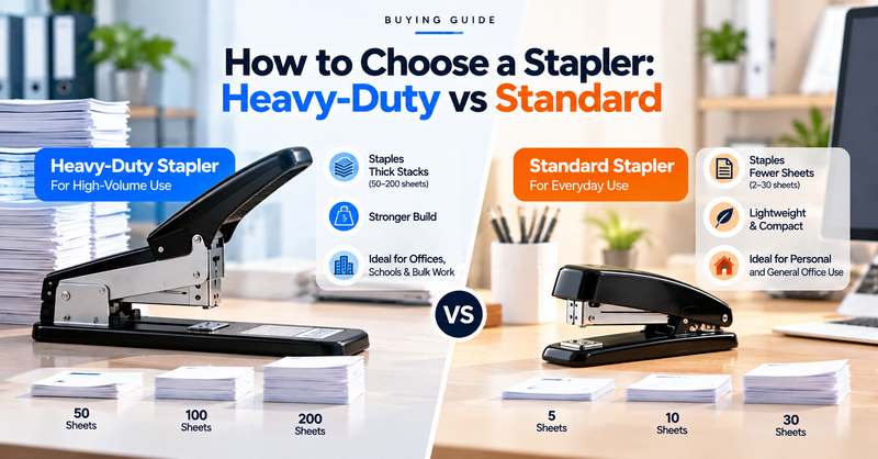 How to Choose a Stapler: Heavy-Duty vs Standard