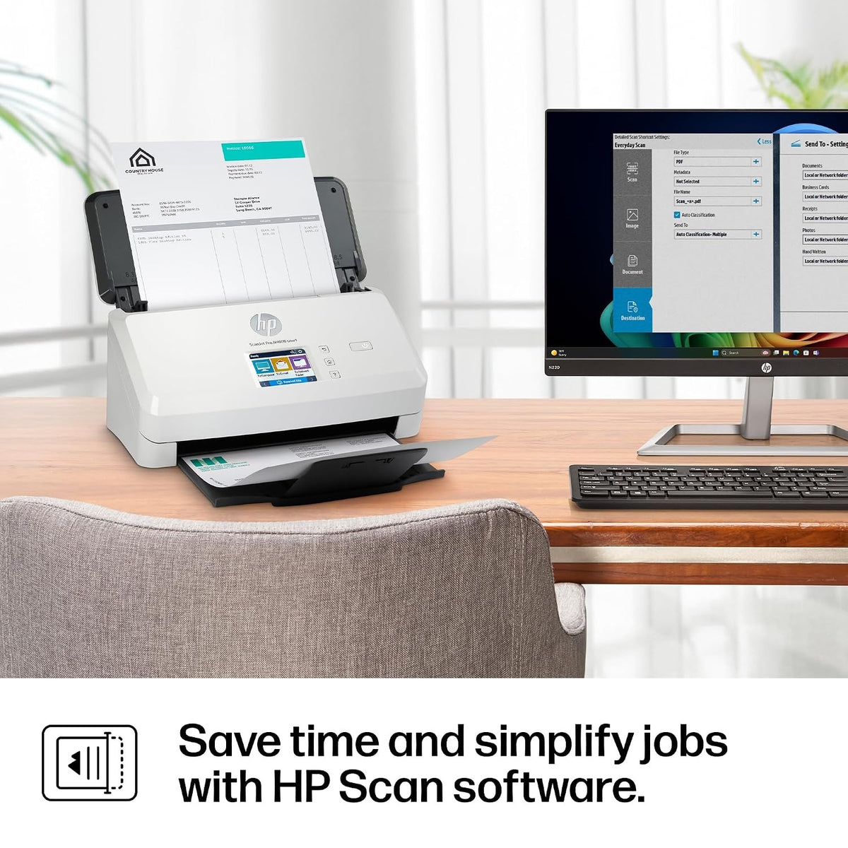 HP ScanJet Pro N4000 snw1 Sheet-feed Scanner