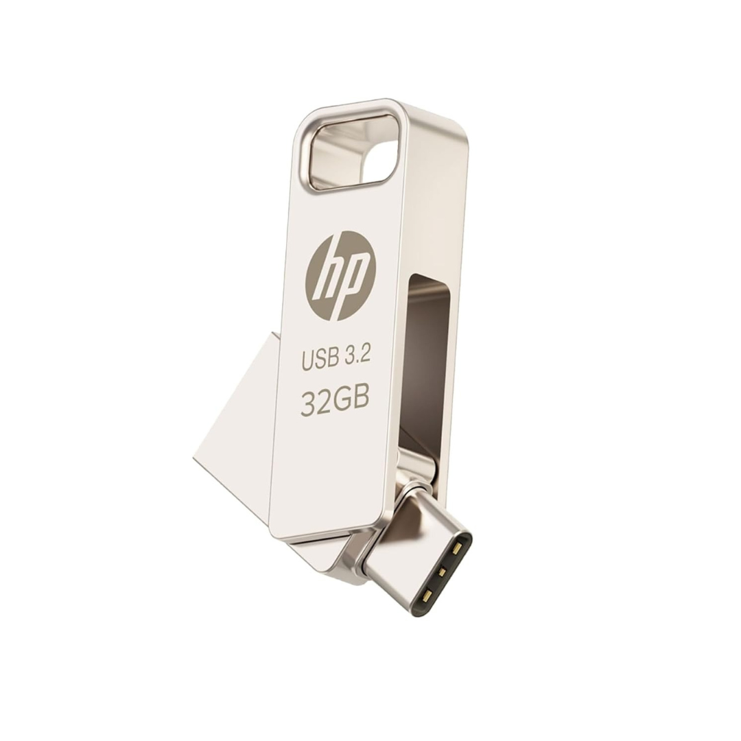 HP 886C 32GB OTG USB Flash Drive 3.2 (Gold)