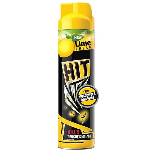 HIT Flying Insect Killer - Mosquito & Fly Killer Spray (200ml) | Lime Fragrance | Instant Kill | Protection from Dengue & Malaria