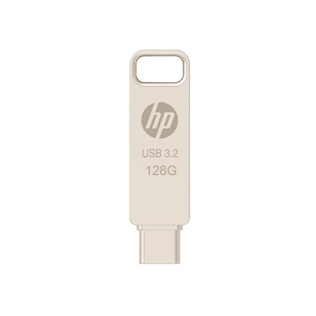 HP 886C 128GB OTG USB Flash Drive 3.2 (Gold)