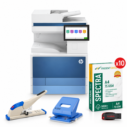 HP Color LaserJet Managed MFP E78635dn Printer Combo