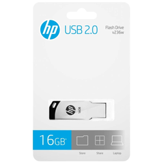 HP v236w USB 2.0 16GB Pen Drive, Metal