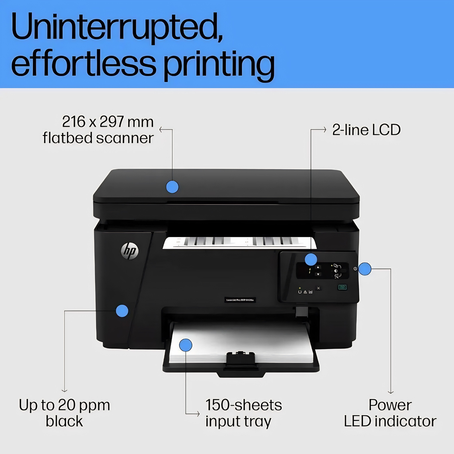 HP LaserJet Pro MFP M126a Plus Printer