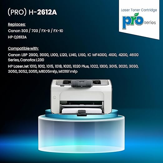 ProDot 12A Toner Cartridge Replaces HP Q2612A Canon 303/703/FX-9/FX-10