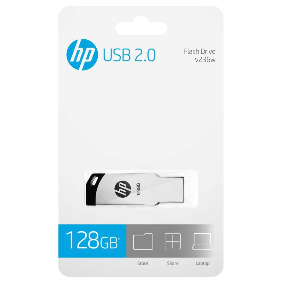 HP v236w USB 2.0 128GB Pen Drive, Metal