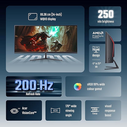 Acer Nitro ED340CUR X0 34 Inch