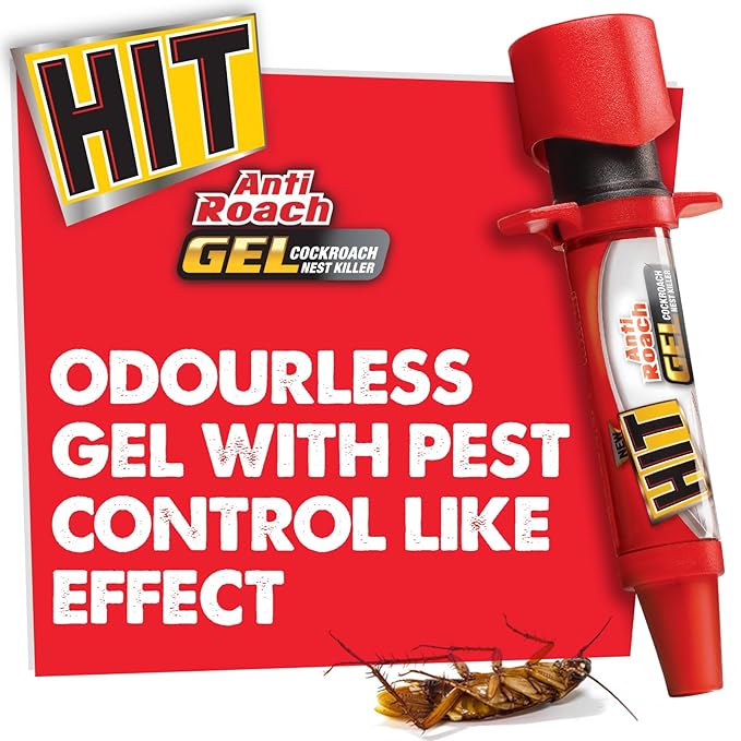 Hit Anti Roach Gel - Cockroach Killer (20G) | Kitchen Safe | Odourless | Fast And Convenient