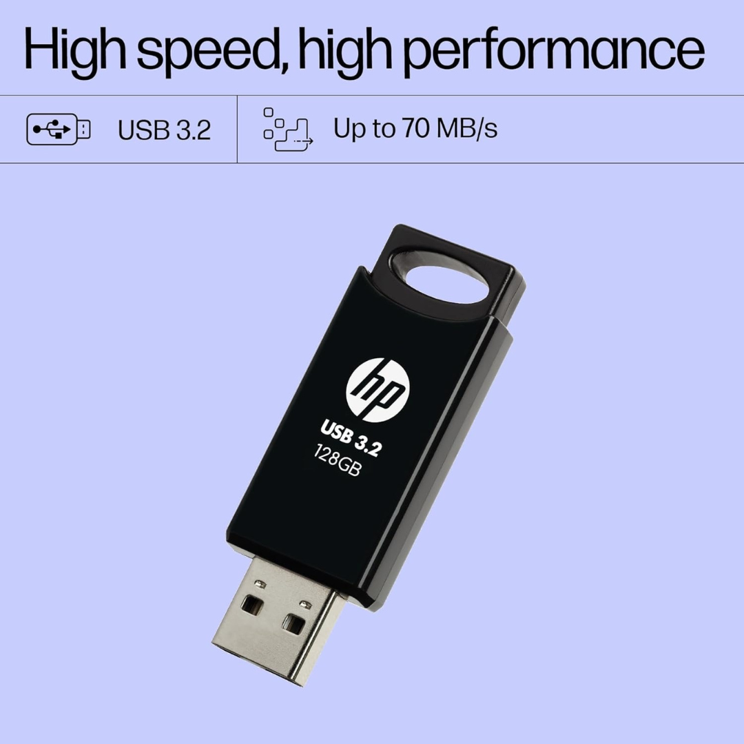 HP 712w 128GB USB 3.2 Flash Drive (Black)