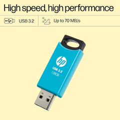 HP 712w 128GB USB 3.2 Flash Drive 3.2 (Blue)