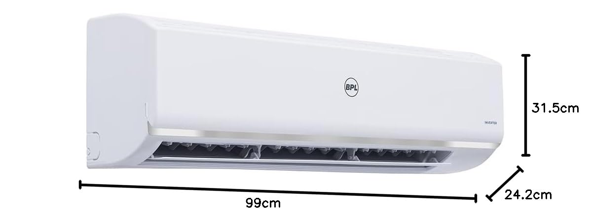 BPL Inverter Split AC, 2T 3 Star, 6 in 1 Convertible with Blue Fin Coating, 4 way Swing, 2025 Launch BAS-V243PBTC5