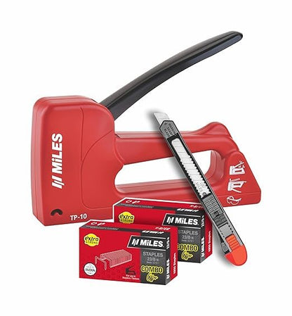 Miles TP-10 Gun Tracker Combo with PN902 Cutter Knife and 2 Boxes 23/8-H Staple Pins