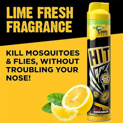 HIT Flying Insect Killer - Mosquito & Fly Killer Spray (200ml) | Lime Fragrance | Instant Kill | Protection from Dengue & Malaria