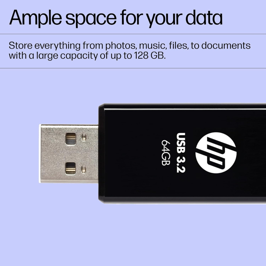 HP 712w 64GB USB 3.2 Flash Drive (Black)
