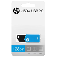 HP v150w 128GB USB 2.0 Flash Drive (Blue)