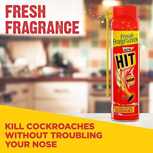 HIT Spray - Crawling Insect Killer (200ml) - Instant Kill, Deep-Reach Nozzle, Fresh Fragrance