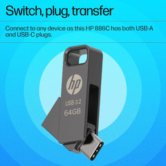 HP 886C 64GB OTG 3.2 Flash Drive(Rock)