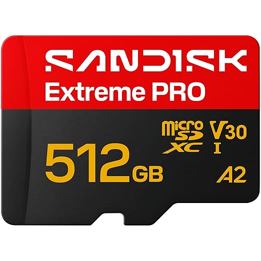 SANDISK Extreme PRO microSDXC UHS-I Card, Up to 200MB/s, 4K UHD Video, Memory Card for Professionals & Serious Creators