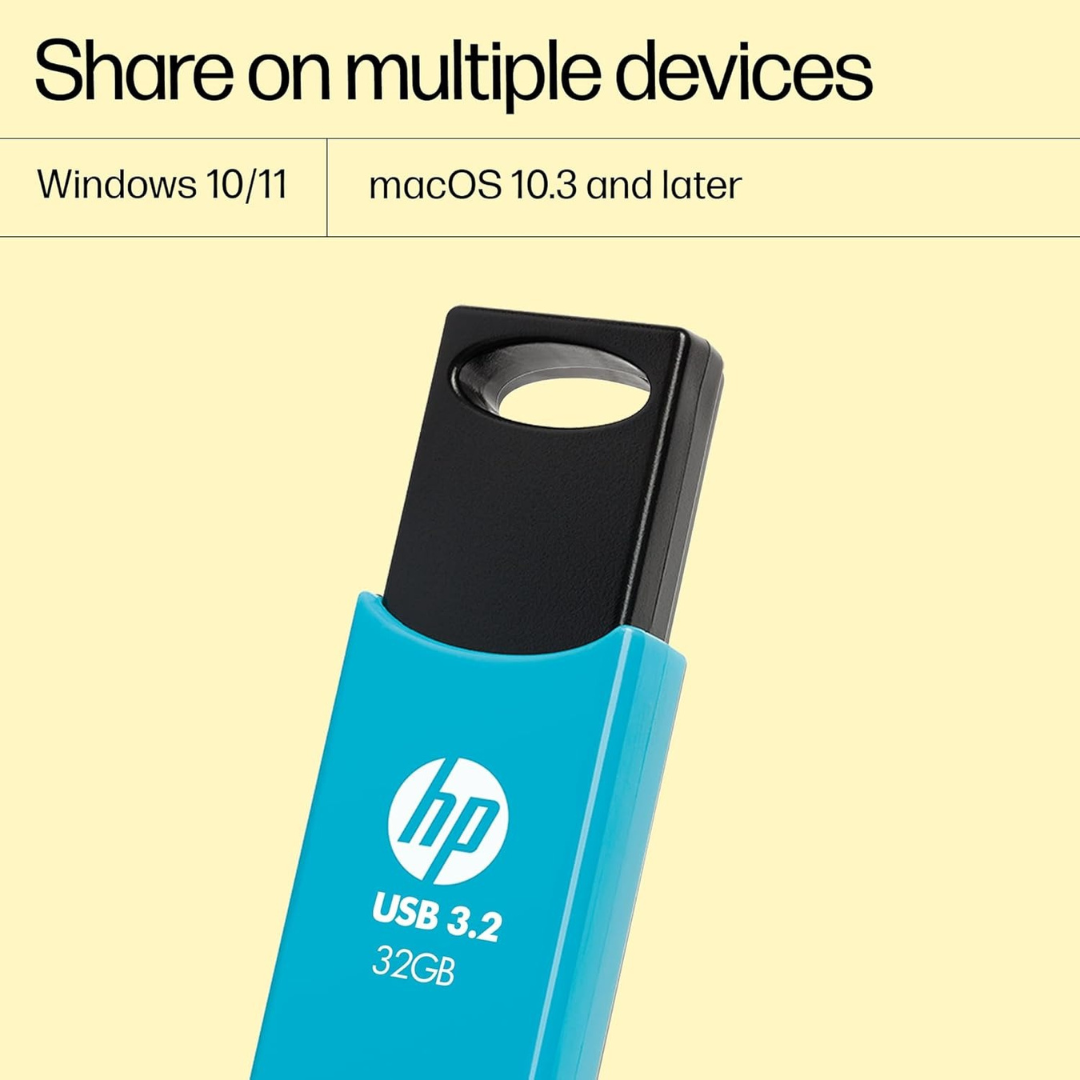 HP 716w 32GB USB 3.2 Flash Drive (Blue)