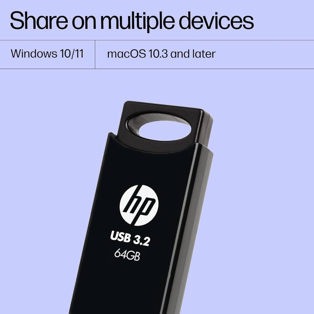 HP 712w 64GB USB 3.2 Flash Drive (Black)