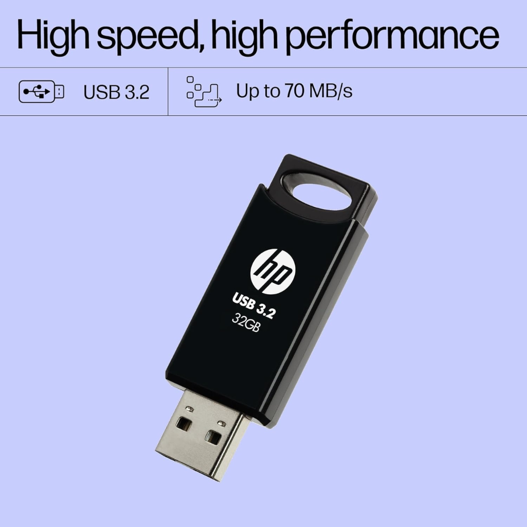 HP 712w 32GB USB 3.2 Flash Drive (Black)