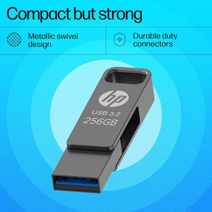 HP 886C 256GB OTG 3.2 Flash Drive(Rock)