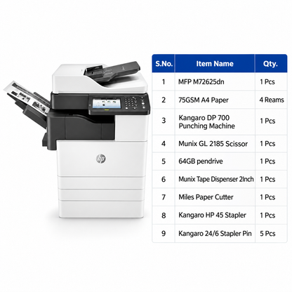 HP LaserJet MFP M72625dn Printer Combo