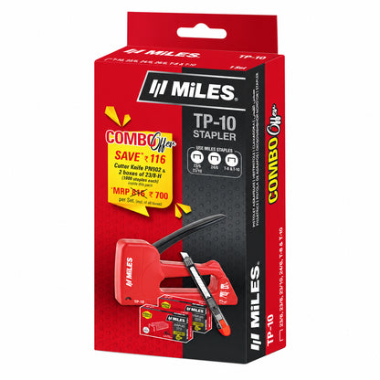 Miles TP-10 Gun Tracker Combo with PN902 Cutter Knife and 2 Boxes 23/8-H Staple Pins
