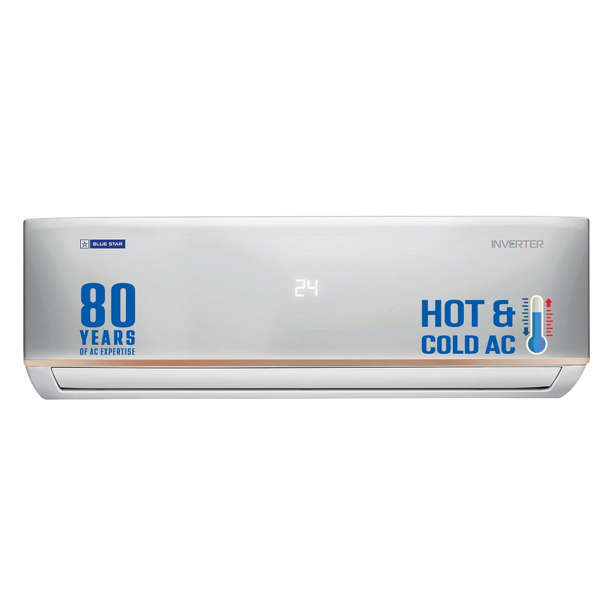 Blue Star 1.5 Ton 3 Star Hot & Cold Inverter Split AC, IC318DCUHC