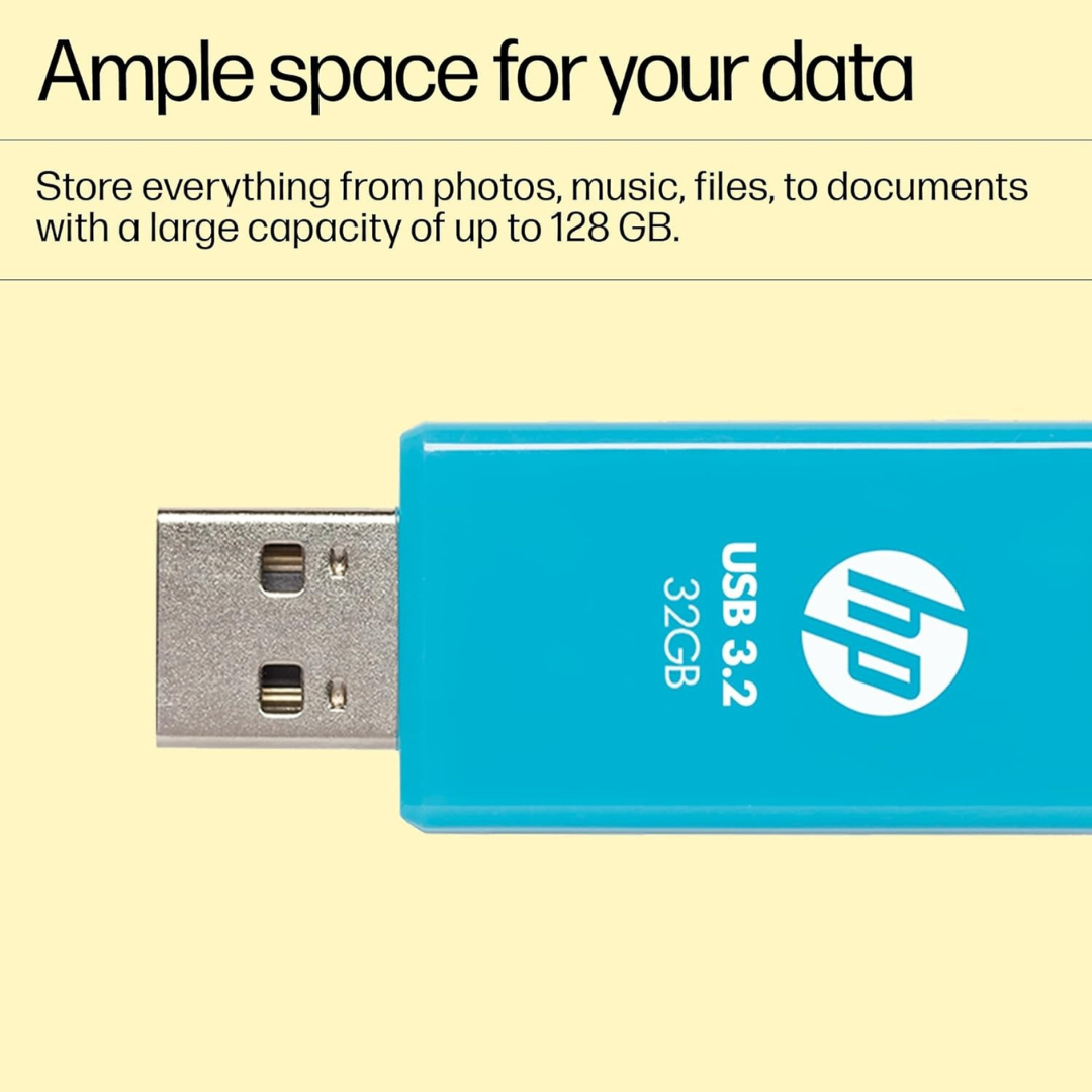 HP 716w 32GB USB 3.2 Flash Drive (Blue)