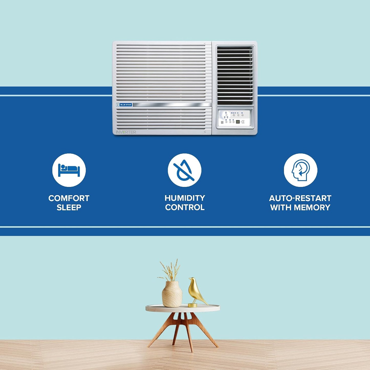 Blue Star 1.5 Ton 5 Star Inverter Window AC