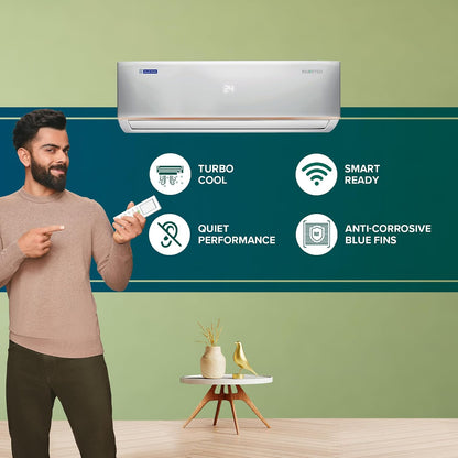 Blue Star 1.5 Ton 3 Star Hot & Cold Inverter Split AC, IC318DCUHC