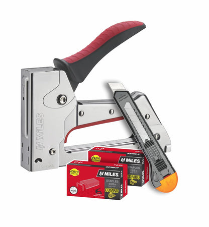 Miles TS-623 Gun Tracker Combo with PN1801 Cutter Knife and 2 Boxes 23/8-H Staple Pins