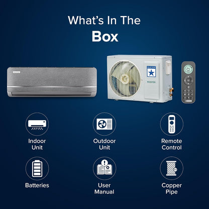 Blue Star Iconia Series 1.5 Ton 3 Star Smart Inverter Split AC, IA318IXUS