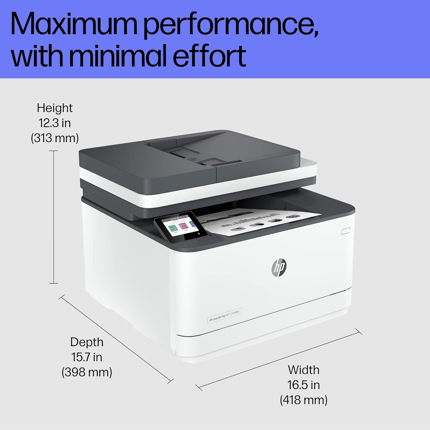 HP LaserJet Pro MFP 3104fdn Printer