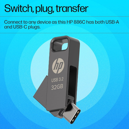 HP 886C 32GB OTG 3.2 Flash Drive(Rock)