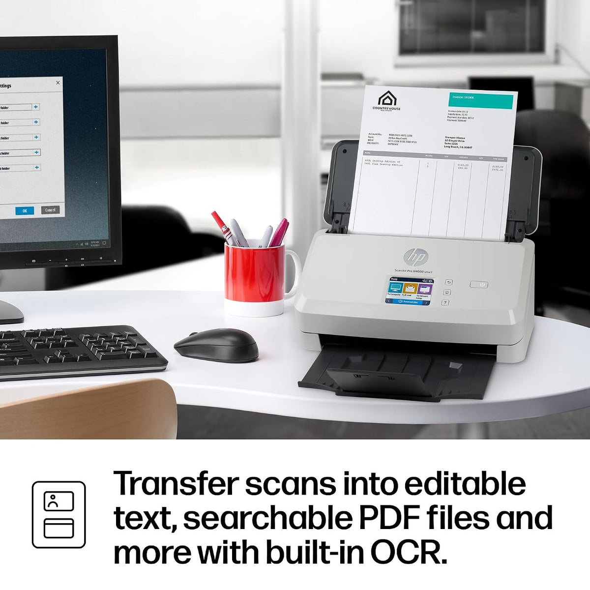 HP ScanJet Pro N4000 snw1 Sheet-feed Scanner