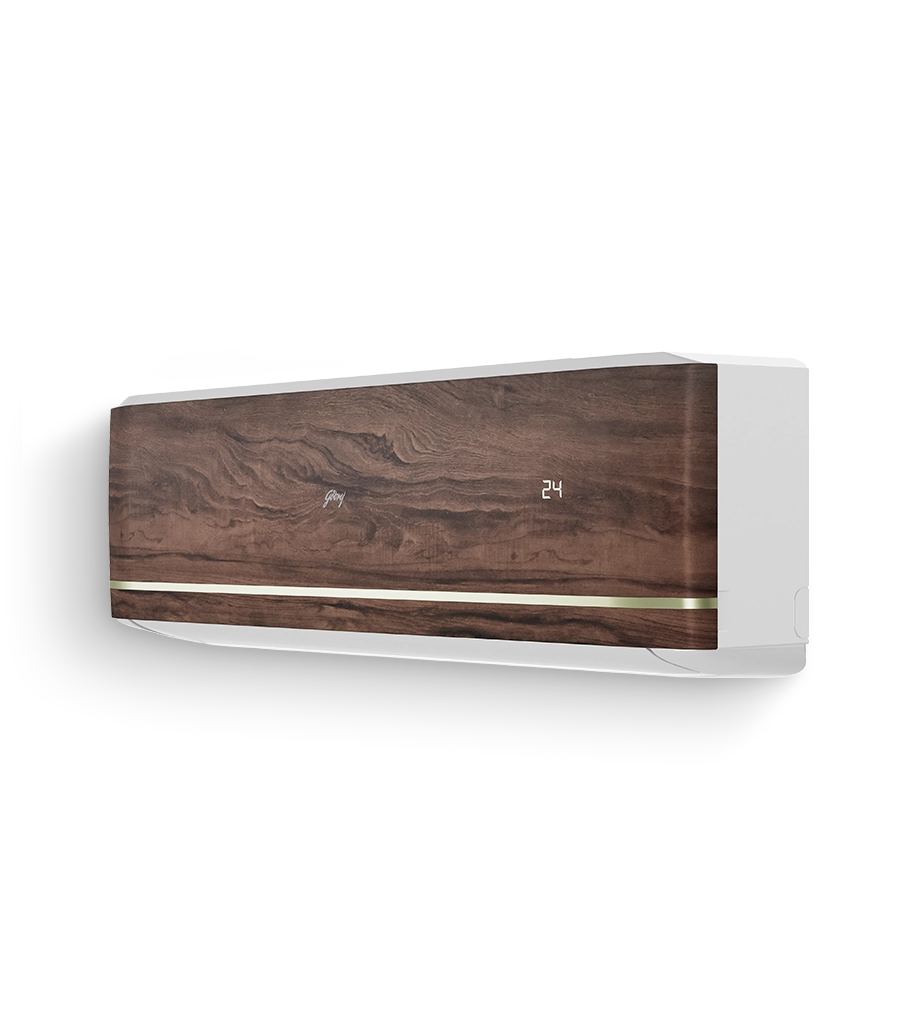 Godrej Vogue Wood SIC 18VTC5 GZP MG IOT Convertible 1.5 Ton 5 Star Inverter Split Smart AC with App Control
