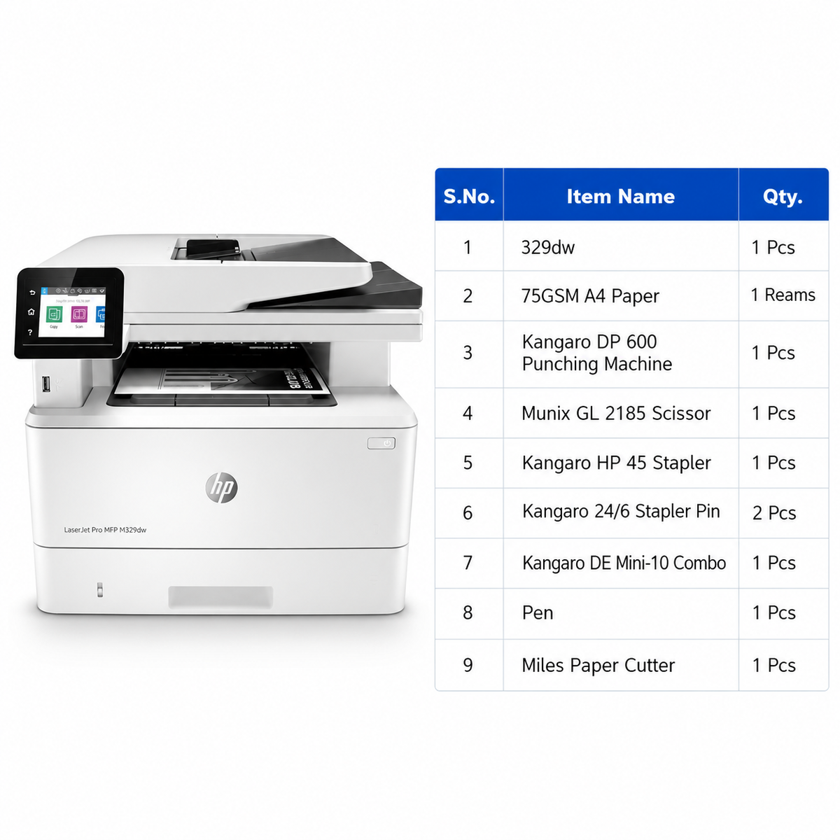 HP Laser 329dw Printer Combo