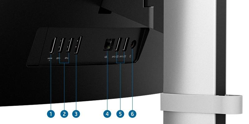 HP ProOne 440 G9 All-in-One Desktop PC, Intel Core i5-14400, 16GB RAM, 1TB SSD, 23.8-inch FHD Display, Intel UHD Graphics, FreeDOS, Black